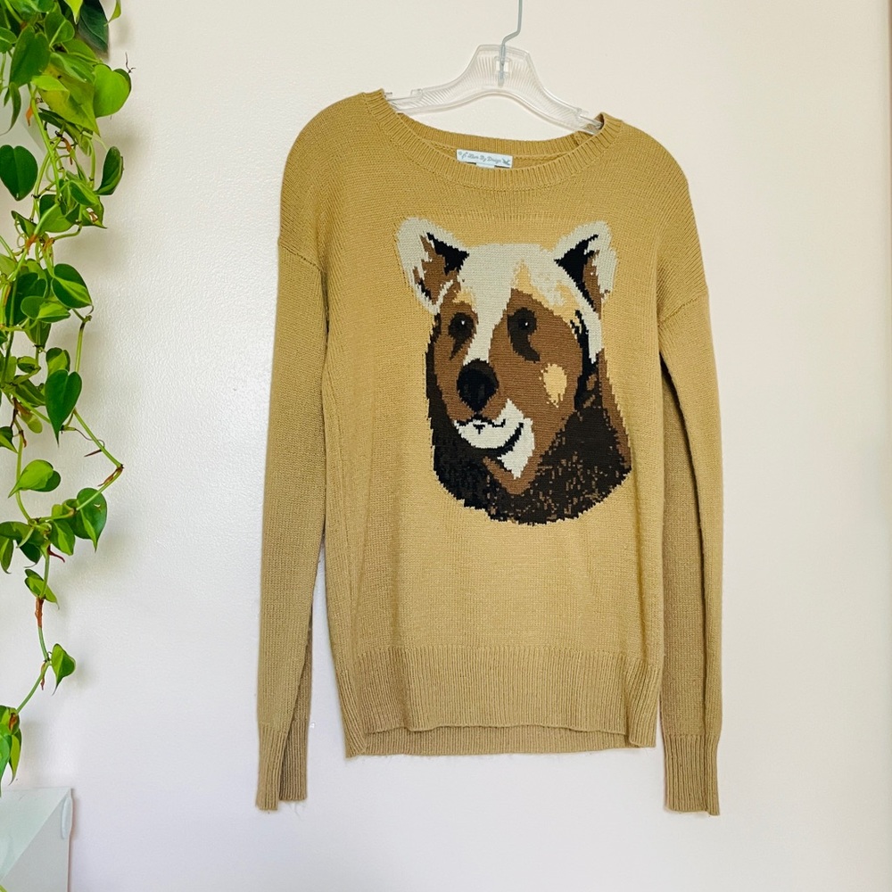 Love by Design 🐻 Bear Stitched Oversized Sweater
